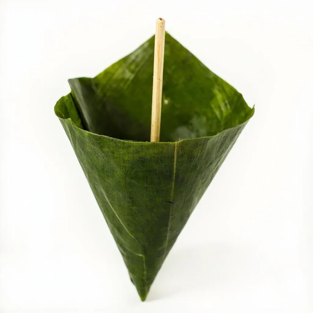 Banana Leaf Cone Plate