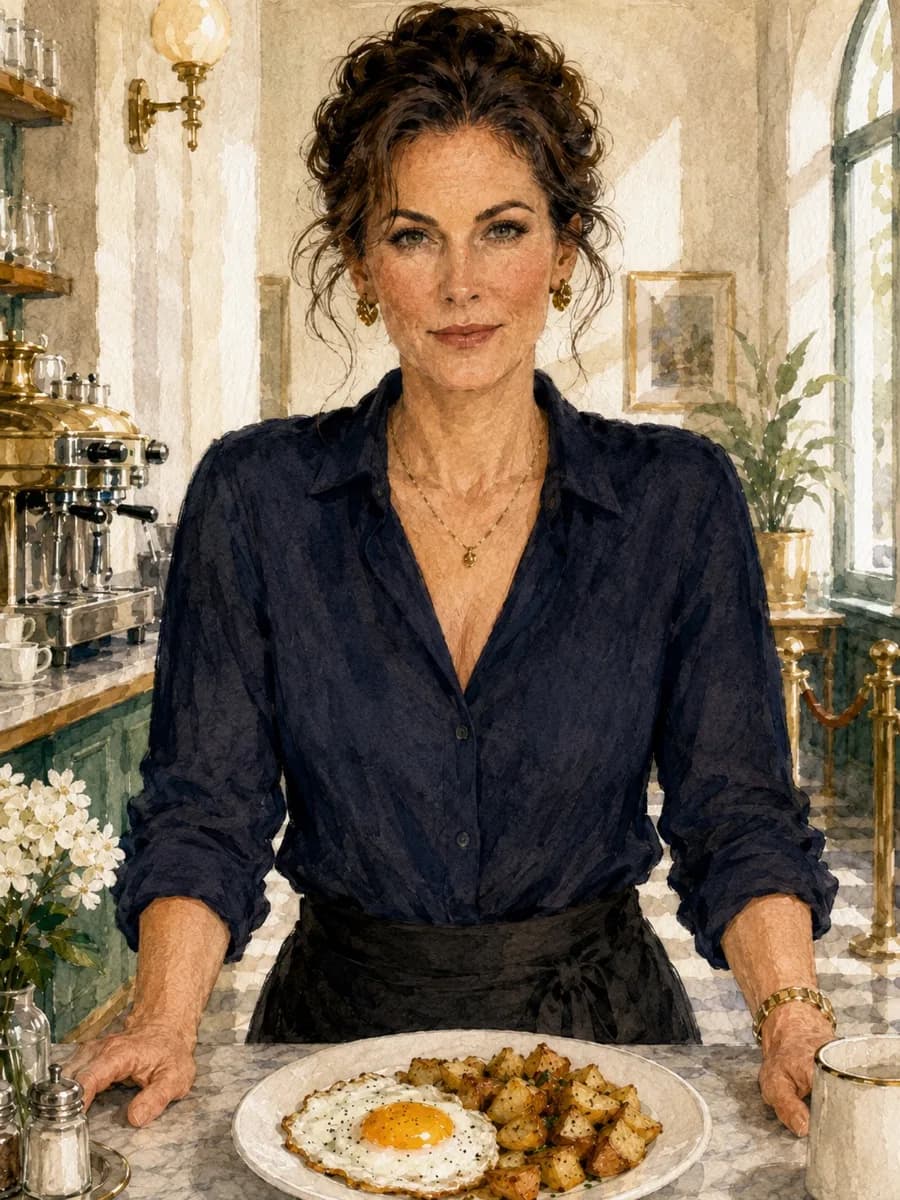 Celeste Voss — watercolor portrait