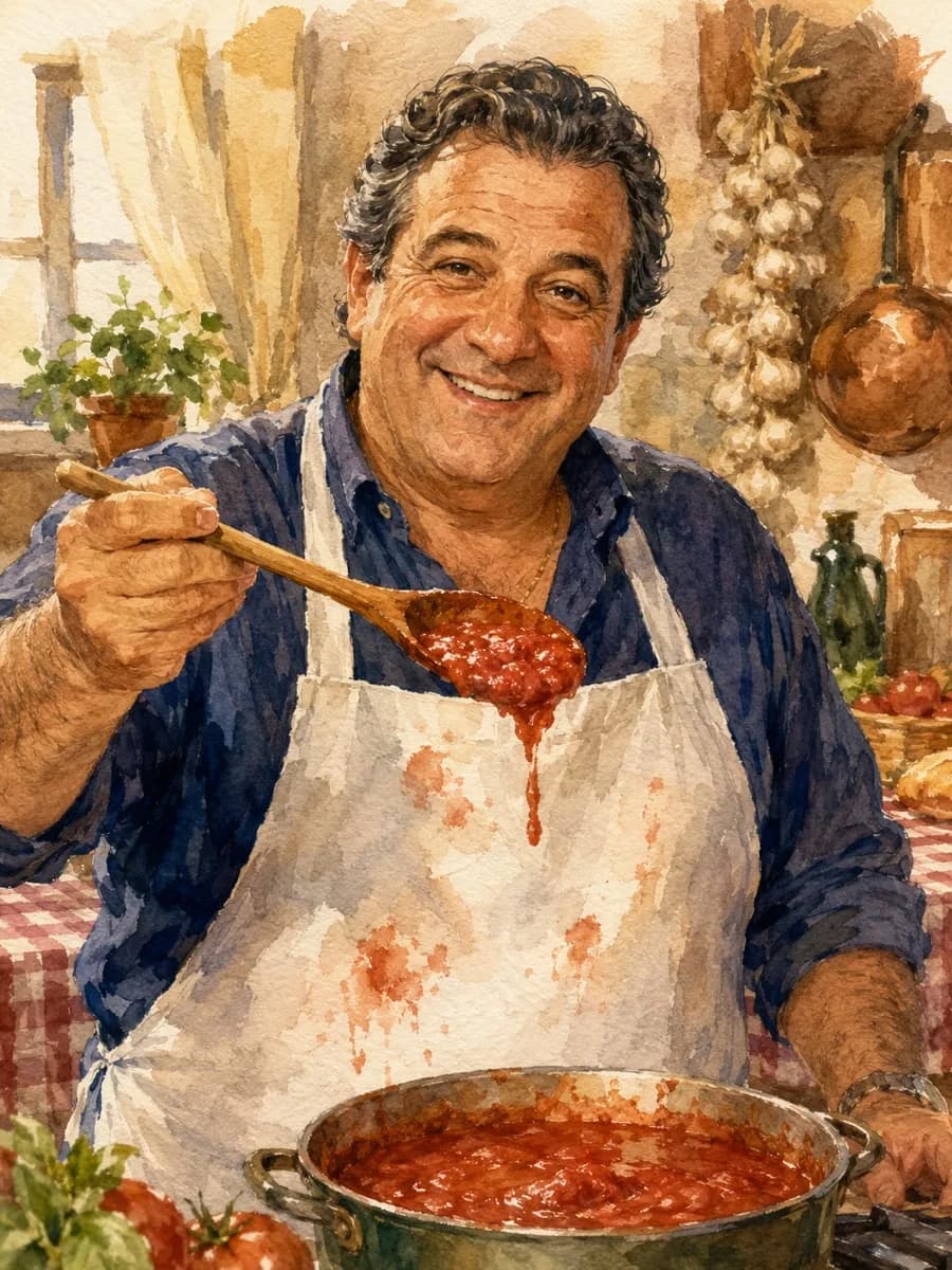 Dom Capelli — watercolor portrait