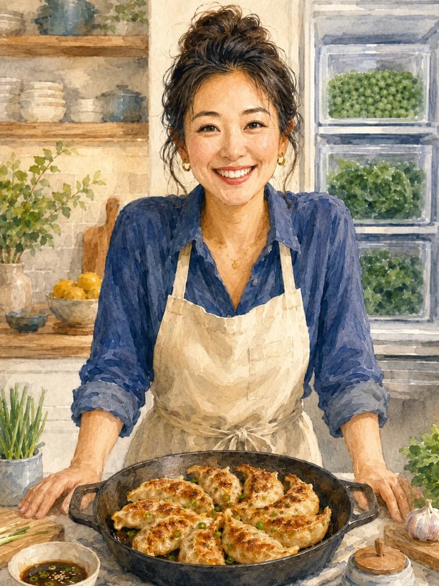 Mina Kwon — watercolor portrait