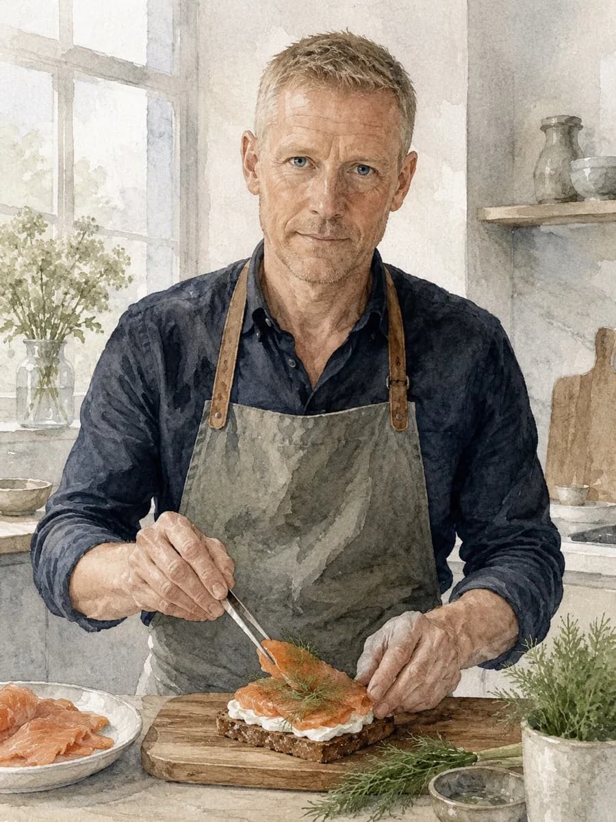 Søren Vinter — watercolor portrait