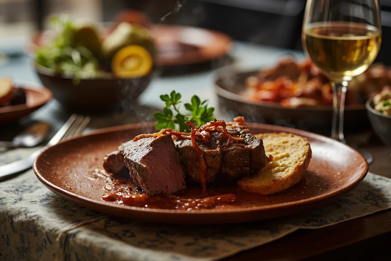 vacío a la parrilla (grilled flank steak) — a signature plate from Argentine Asado cuisine, prepared in the regional style.