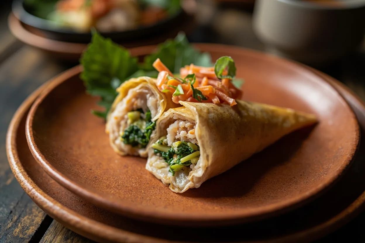 temaki sushi (cone roll) — a signature plate from Japanese-Brazilian (Nipo-Brasileiro) cuisine, prepared in the regional style.