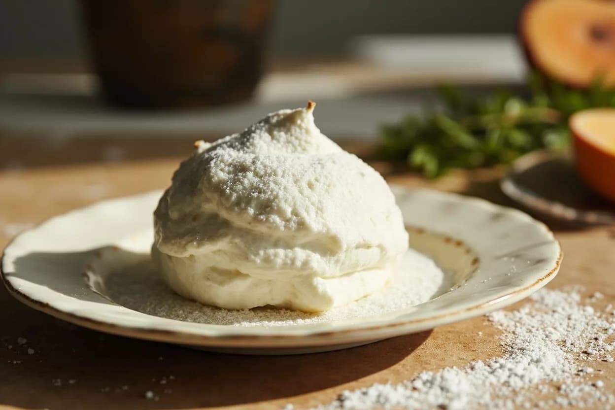 Sugar: Hard Ball Stage in practice — Italian meringue. Most professional recipes specify 121°C for Italian meringue syrup — precisely at the boundary between firm and hard ball.