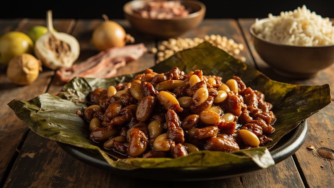 Adobo White Beans (Kamayan Style)