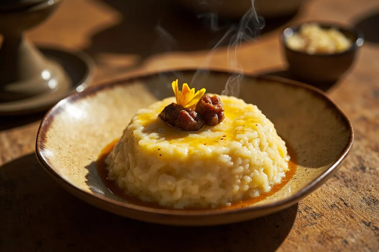 Date and Saffron Rice Pudding (Ruz bi Haleeb)