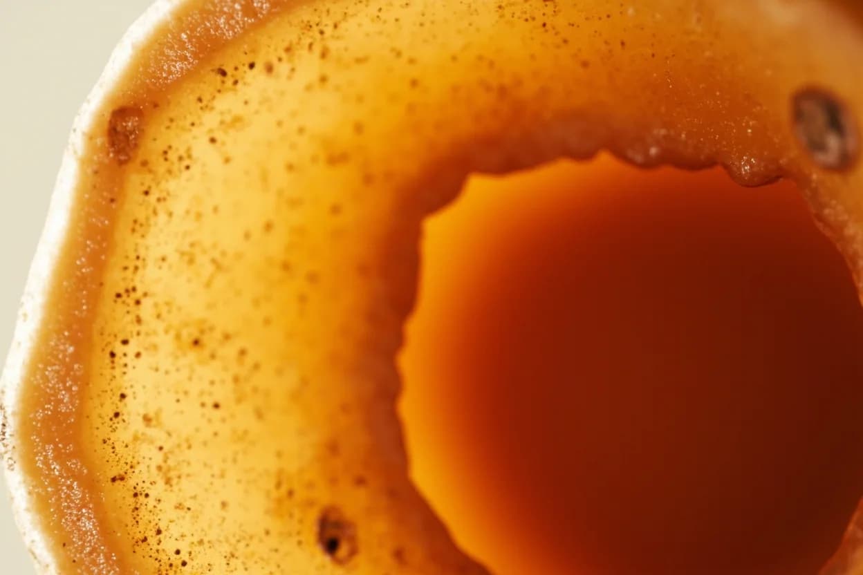 Kombucha First Fermentation Target pH at pH 2.5–3.5 (first fermentation endpoint). The SCOBY yeast layer (Brettanomyces, Zygosaccharomyces, and others) hydrolyzes sucrose into glucose and fructose, then ferments fructose to ethanol and CO₂. Visual cues: Brew tastes tart but not vinegar-sharp, with residual sweetness at pH 3.0–3.5, A new SCOBY pellicle has formed on the surface — thin or thick depending on SCOBY age, Light natural effervescence when tasted (more pronounced after F2).