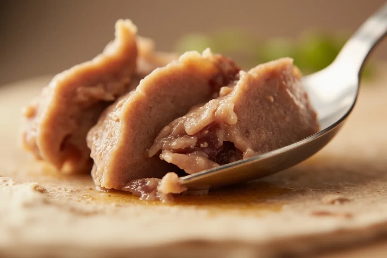 Liver Pâté & Chicken Liver Mousse Set Temperature at 70°C / 158°F. Liver is rich in water-soluble proteins (including heat-sensitive albumins) and contains glycogen, myoglobin, and a high density of mitochondria-associated proteins. Visual cues: Cut surface of cooked livers should show uniform pale pinkish-brown throughout, with no red or purple translucency at the center, Cooked livers feel just firm under finger pressure — not soft and slippery (underdone) or hard and dry (overdone), Blended mousse at this temperature takes on a very smooth, ribbon-like consistency when processed; it coats a spoon thickly.