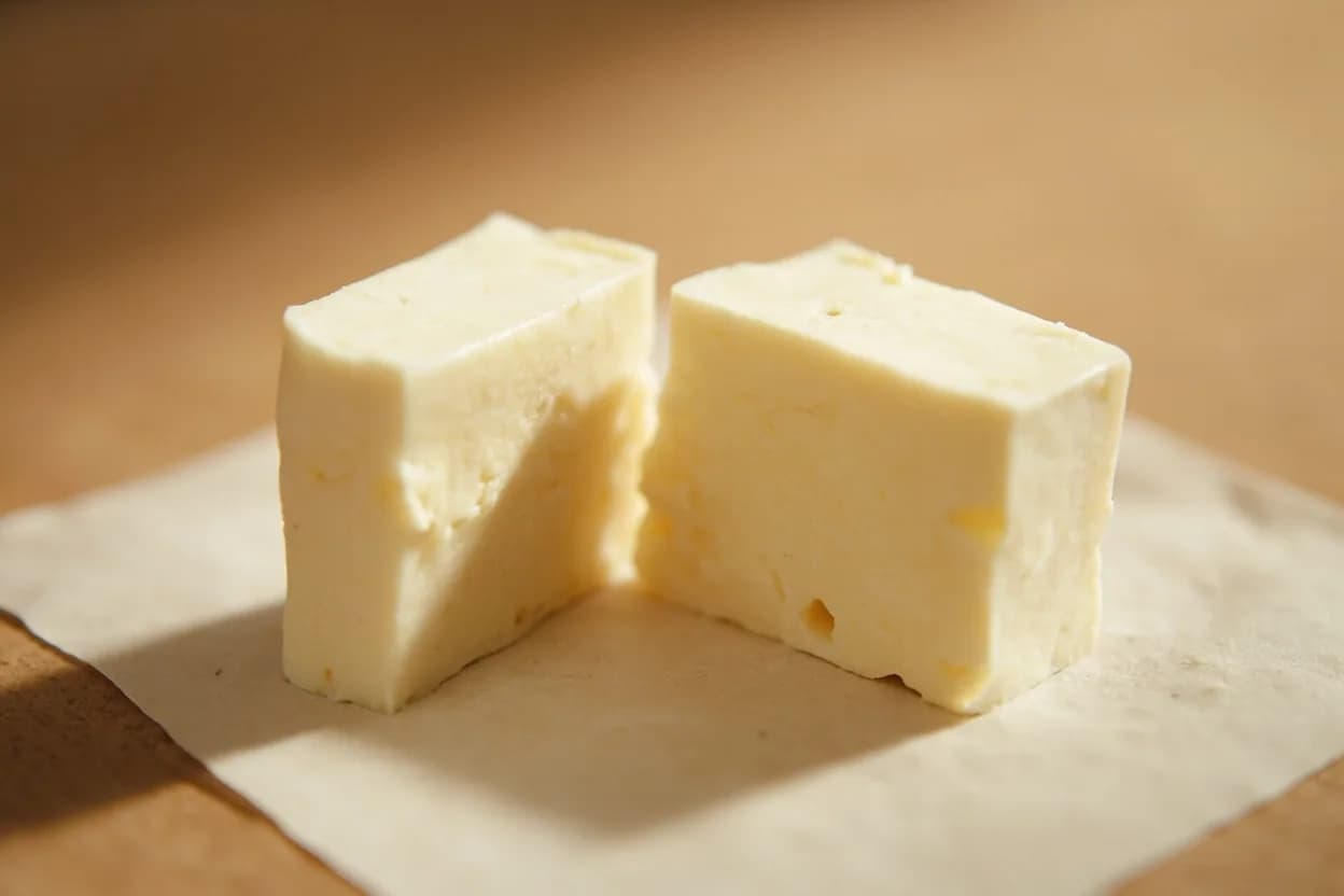 Tofu Skin Formation Temperature at 80–85°C (176–185°F); skin formation begins around 77°C, peaks at 83°C, disrupted above 88°C. Fresh soy milk is a colloidal suspension of proteins (primarily glycinin and beta-conglycinin, together ~40% of soy protein), lipids, carbohydrates, and water. Visual cues: A faint, wrinkled film becomes visible on the surface 8–12 minutes after the soy milk reaches temperature, The skin appears pale ivory to cream-coloured and slightly translucent, Edges of the skin separate slightly from the pot walls, indicating it is ready to lift.
