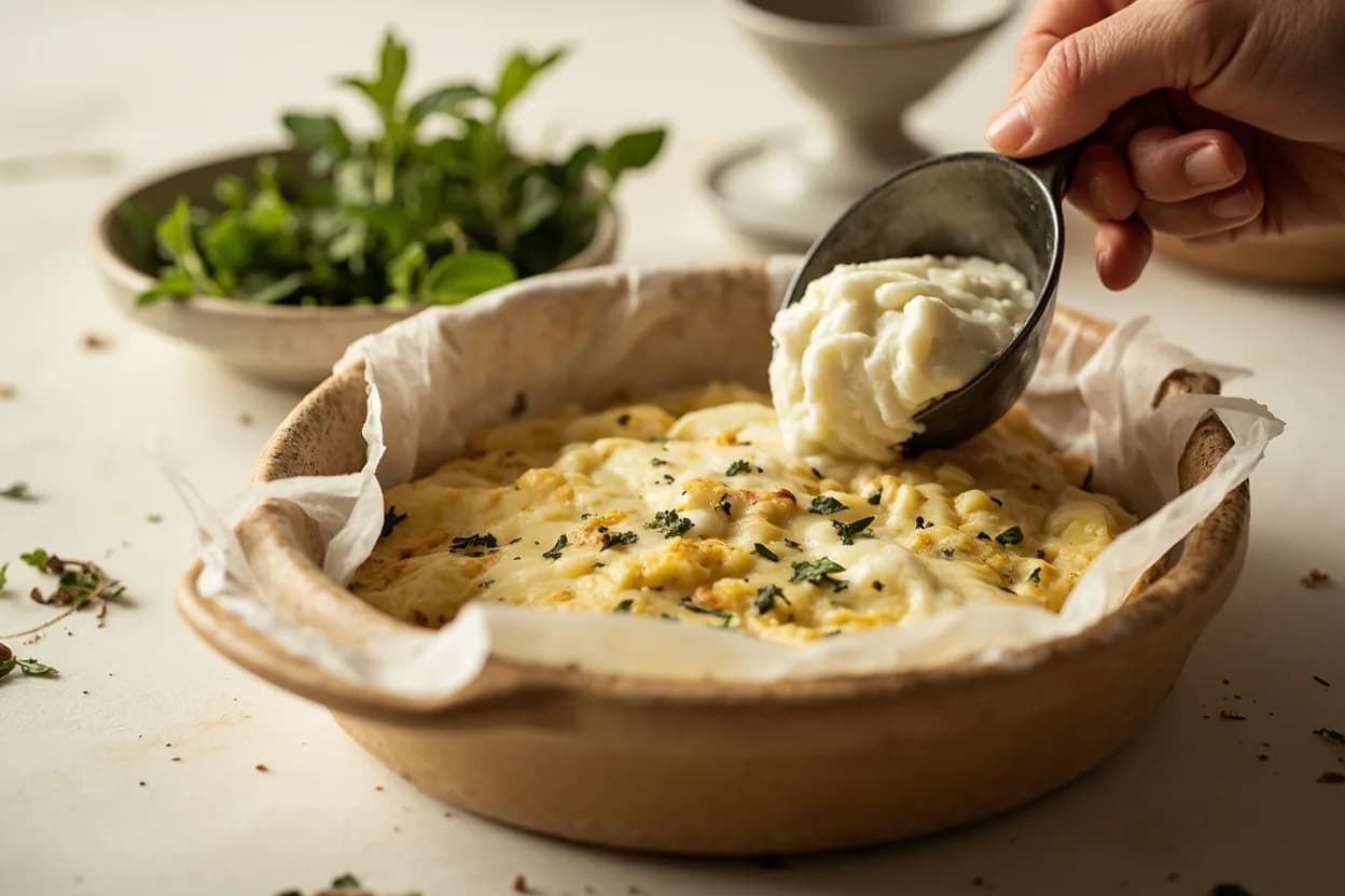 Whey Draining Temperature for Ricotta in practice — Ricotta al forno (baked ricotta). Traditional southern Italian and Sardinian ricotta is made from sheep's milk whey (the byproduct of pecorino production), which is richer in fat and protein than cow's milk whey.