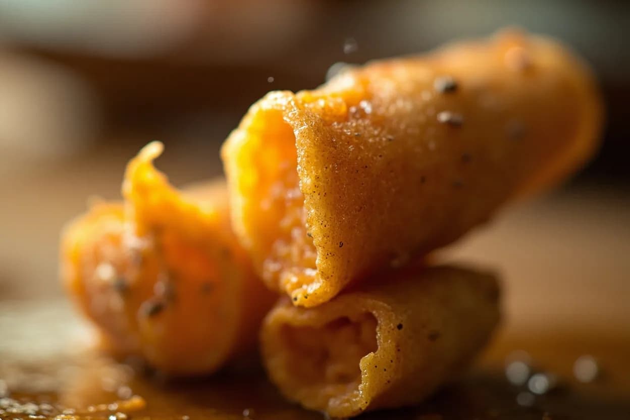 Wok Stir-Fry Oil Temperature at 230–300°C (446–572°F). Above 230°C the Maillard reaction accelerates dramatically: surface proteins and sugars caramelize in seconds rather than minutes, producing hundreds of flavour compounds. Visual cues: Oil shimmers with rapid, fine ripples and a faint haze before smoke appears, A drop of water flicked in skitters and evaporates in under a second, Aromatics (ginger, garlic) sizzle violently on contact with a loud crack.