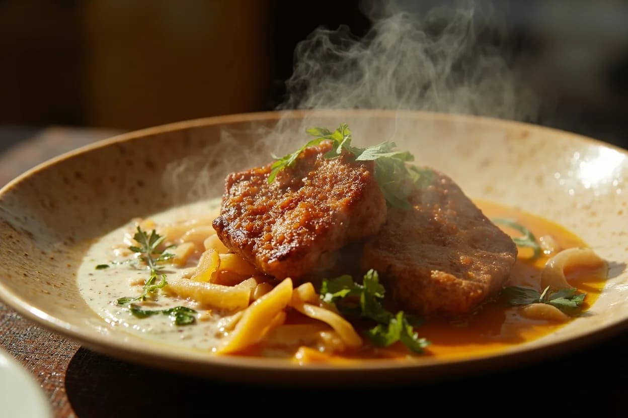 Mușchi de porc cu sos de smântână