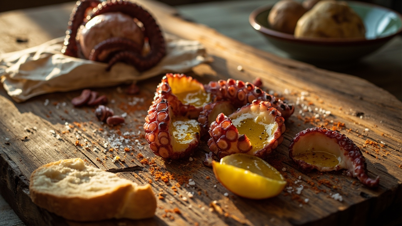 Octopus with Smoked Paprika and Soft Potato